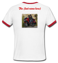 Click on image for more info, to change shirt color or text, and to order!