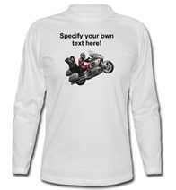 Click on image for more info, to customize text or shirt color, and to order!