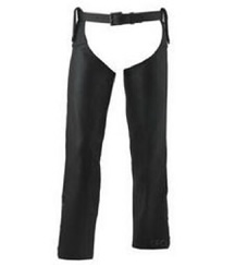Fox Creek Men's Beltless Leather Chaps- Biker King