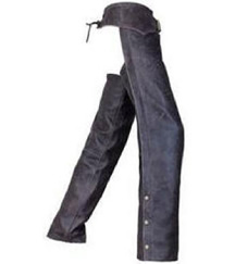 Fox Creek Men's Distressed Lewather Chaps- Biker King