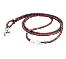Fox Creek Braided Leather Lanyards- Biker King