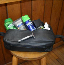 Fox Creek Leather Shaving Kit Bag- Biker King