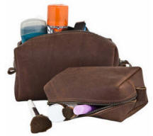 Fox Creek Harness Leather Dopp Kit- Biker King