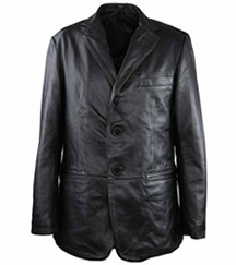 Fox Creek Men's Leather Blazer- Biker King