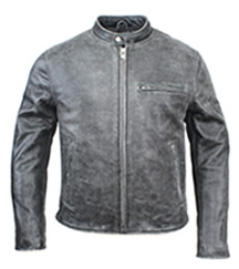Fox Creek Men's Vintage FCL Cafe Racer Jacket- Biker King
