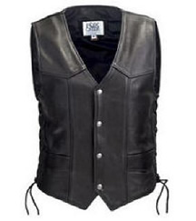 Fox Creek Laced Full Back Vest- Biker King