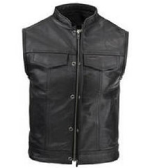 Fox Creek Men's Zipered Rebel Vest- Biker King