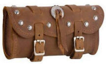 Fox Creek Brown Studded Concho Tool Bag- Biker King