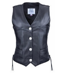Fox Creek Laced Nickel Vest- Biker King