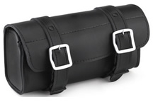 Viking Bags Armor Plain Leather Handlebar Bag- Biker King