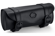 Viking Bags Dark Age Plain Leather Handlebar Bag- Biker King