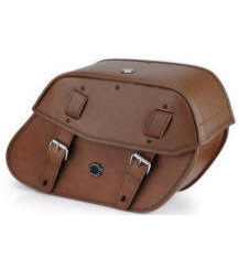 Viking Bags Odin Large Universal Brown Saddlebags- Biker King