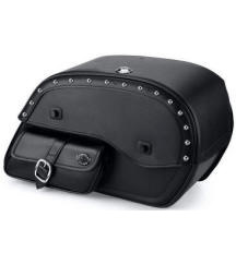 Viking Bags Side Pocket Large Studded Universal Saddlebags- Biker King